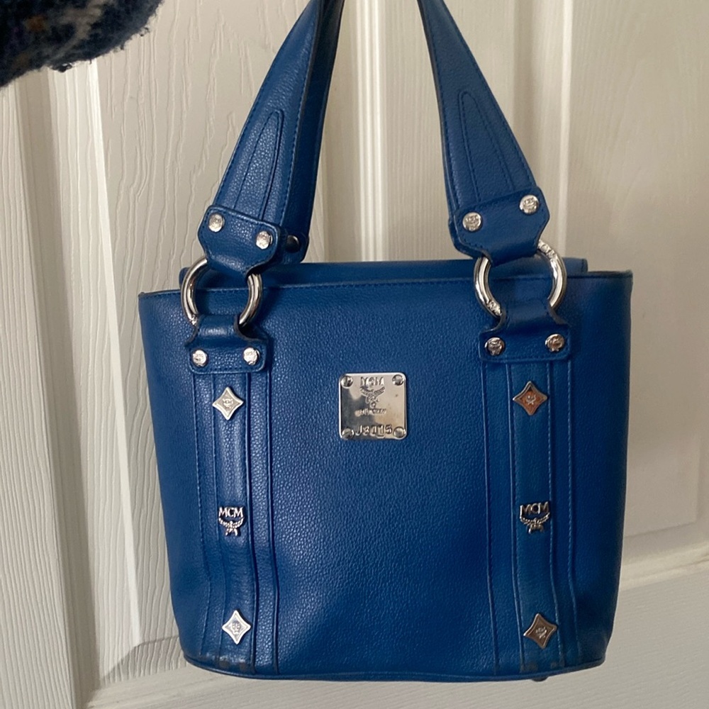 MCM Studded Mini Tote - Picture 3 of 14